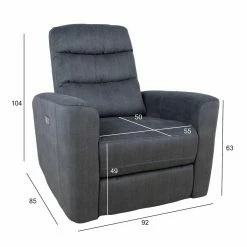 Sähköreclinertuoli Benjamin, Harmaa -Kodin Sisustus Verkoop 14161 01