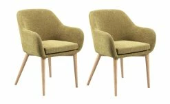 Ruokatuoli Monica 2 Kpl, Keltaisenvihreä