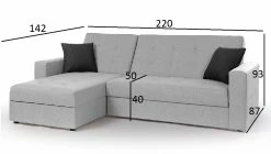 Vuodedivaanisohva Denver -Kodin Sisustus Verkoop denver mitat