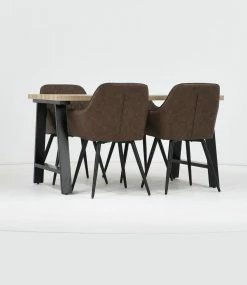 Ruokailuryhmä Kielo 140x80 Cm, Ruskea -Kodin Sisustus Verkoop kielo 140 tammi musta blake tuoli ruskea 2