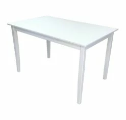 Ruokapöytä Kuura 120x75 Cm, Valkoinen