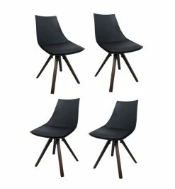 Ruokatuoli Adele 4 Kpl, Musta -Kodin Sisustus Verkoop lugo tuolit24