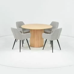 Ruokailuryhmä Verso, 1+4 19 Ruokailuryhmä Verso, 1+4 -Kodin Sisustus Verkoop verso ruokap yt blake tuoli harmaa 4